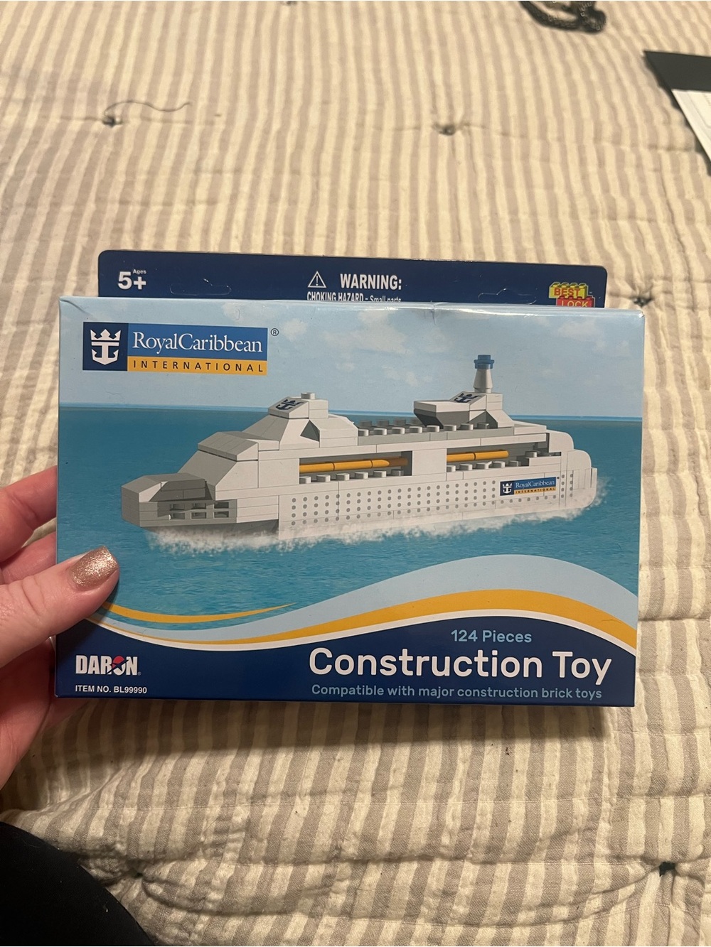 Royal Caribbean Blue & White Construction Toy - 124 Piece Kids Set